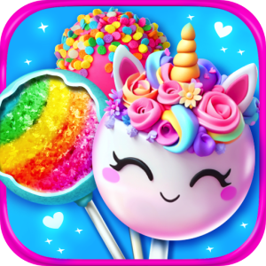 Unicorn Cake Pops - Rainbow Food and Dessert Cooking Games FREE